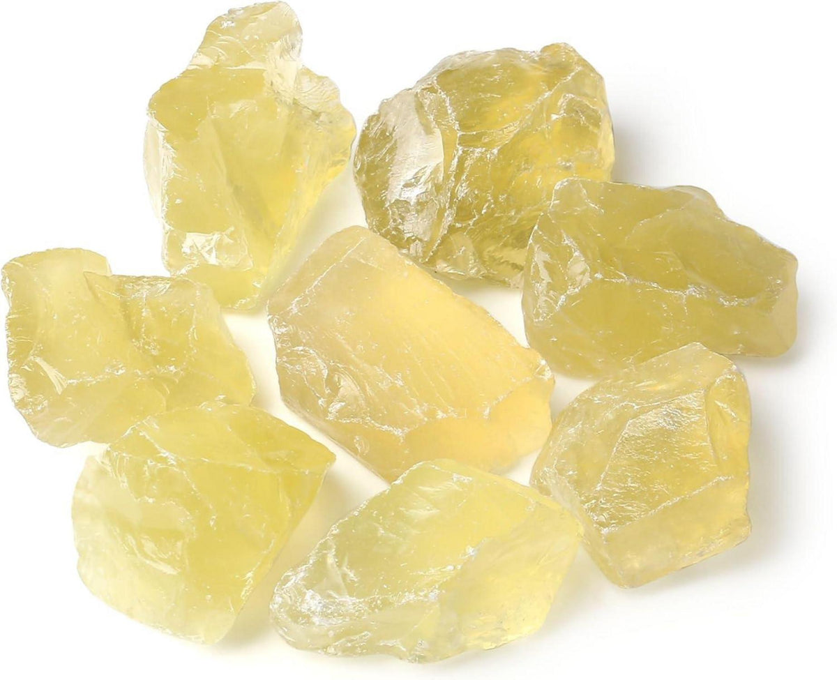 Kristall Rohsteine Premium Citrin Wassersteine Set 4 Stück Heilsteine