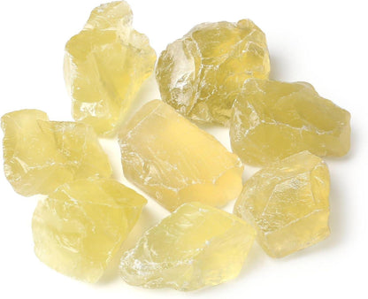 Kristall Rohsteine Premium Citrin Wassersteine Set 4 Stück Heilsteine