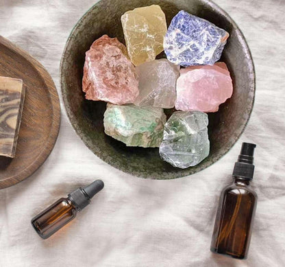 Großes Rosenquarz Rohsteine Premium Wassersteine Natur Heilsteine 4er