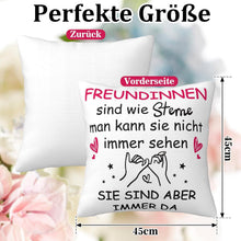 Beste Freundin Geschenk: Kissenbezug 45x45cm mit verstecktem