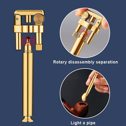 Vintage Feuerzeug Winddicht Gold-Messing