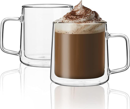 Doppelwandige Borosilikatgläser Set 355ml