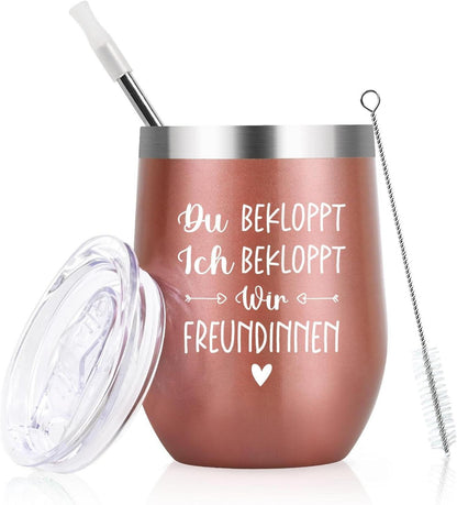 Lustige Geschenke für Frauen Weihnachten Edelstahl Kaffeebecher