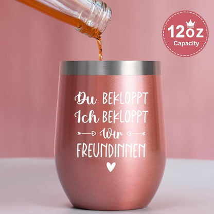 Lustige Geschenke für Frauen Weihnachten Edelstahl Kaffeebecher