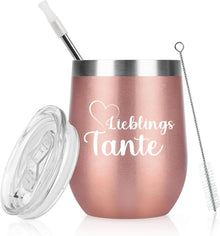 Livole Tante Geschenk Weihnachten Tasse Spruch 350ml Kaffeebecher