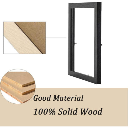 DTXDTech A3 Holz Bilderrahmen Schwarz 29,7x42cm DIN A3