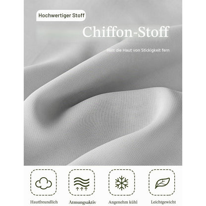 Chiffon Stola Damen Festlich Silbergrau - Elegante Schultertuch