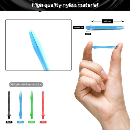 CyeeLife 15pcs Dart Shafts mit 20 O-Rings Blau