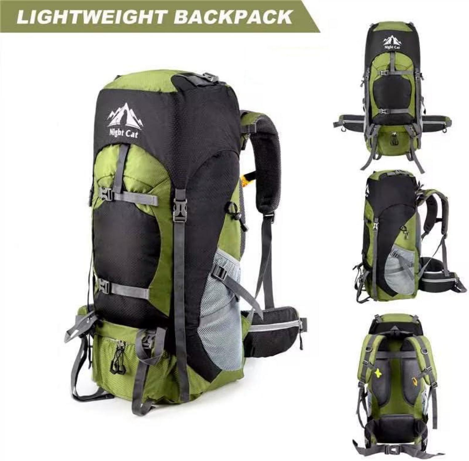 Night Cat Trekkingrucksack 90L Atmungsaktiv Camping Wanderrucksack