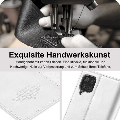 Samsung Galaxy A12/M12 Hülle Leder Wallet Case Schutzhülle