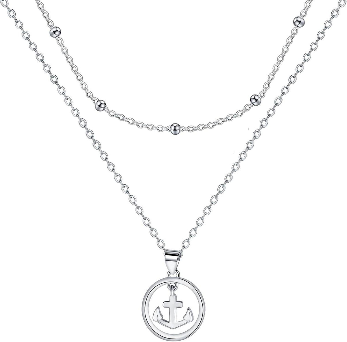 Anker Halskette 925 Silber Schmuck Mutter Frau Freundin
