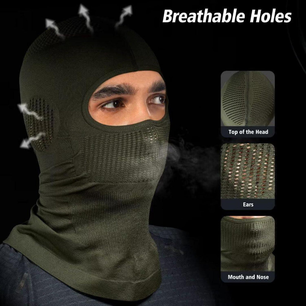 Sturmhaube Vollgesichtsmaske – Motorrad, Radfahren, Ski