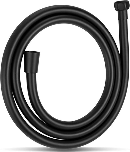 Duschschlauch PVC 1,2m Hochdruck für Badarmaturen Mattschwarz