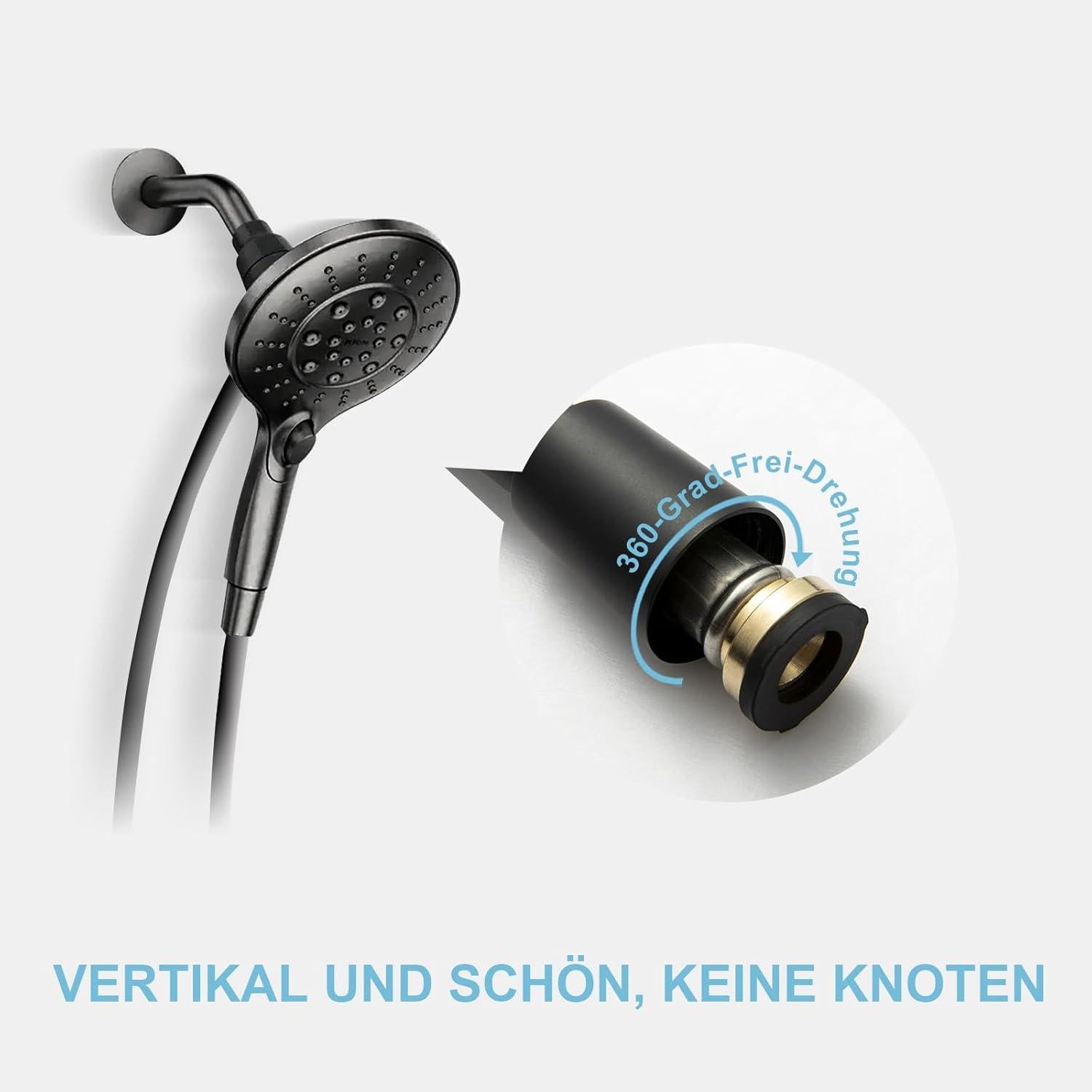 Hochwertiger PVC Brauseschlauch 1,2m für