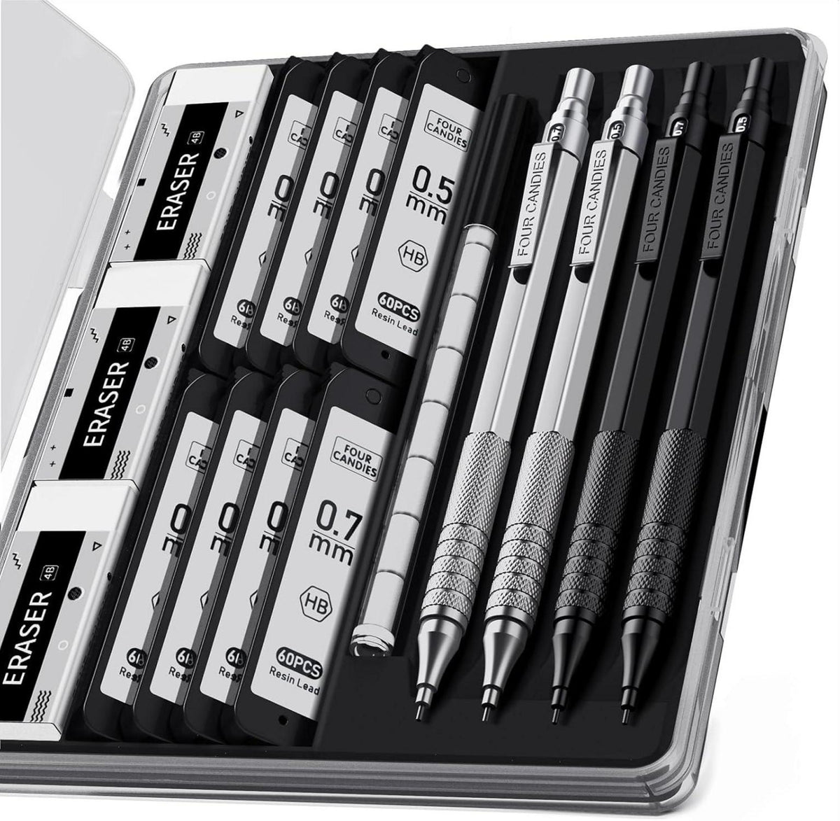 Metall-Druckbleistift-Set 480 Stück HB-Minenminen