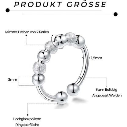 Verstellbarer Anti-Stress Ring Set für Damen – Angst & Spinner Ring