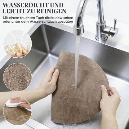 Platzsets Oval Braun 4er Set – Abwaschbar & Hitzebeständig