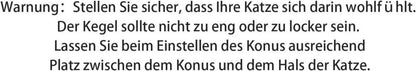 Verstellbarer weicher Katzenkegel für postoperative Genesung