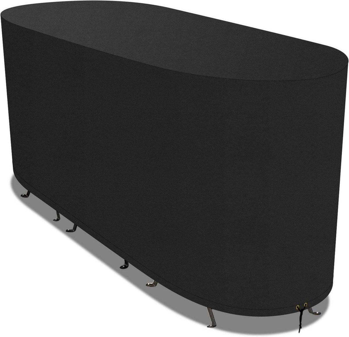 Großes Bistro Set Gartenabdeckung wasserdicht 420D Oxford Schwarz