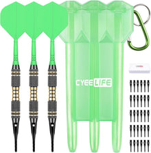 Dartpfeile Kunststoffspitze Set 3 Stück 18g Softdarts Aufbewahrungsbox