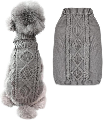 Hundepullover Winter Warmer Rollkragen Strickpullover Hundepulli
