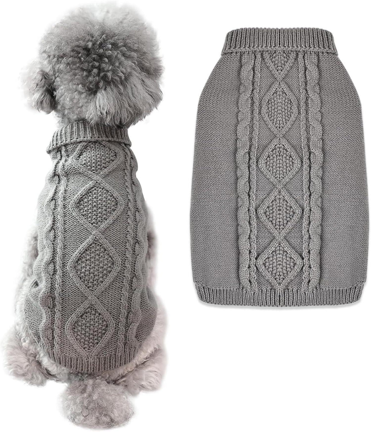Hundepullover Winter Rollkragen Strickpullover Hunde Pullover Warm