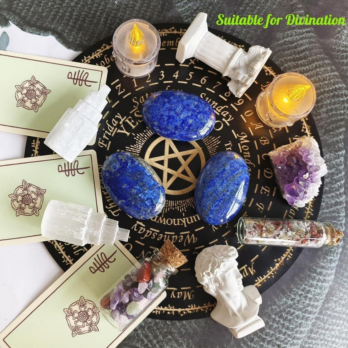 Großer Lapislazuli Kristall Stein – Sorgenstein für Meditation & Entspannung