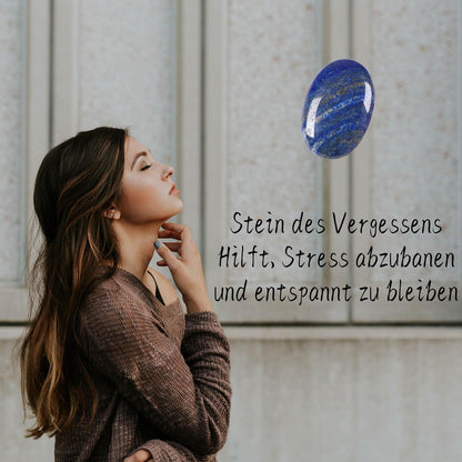 Großer Lapislazuli Kristall Stein – Sorgenstein für Meditation & Entspannung