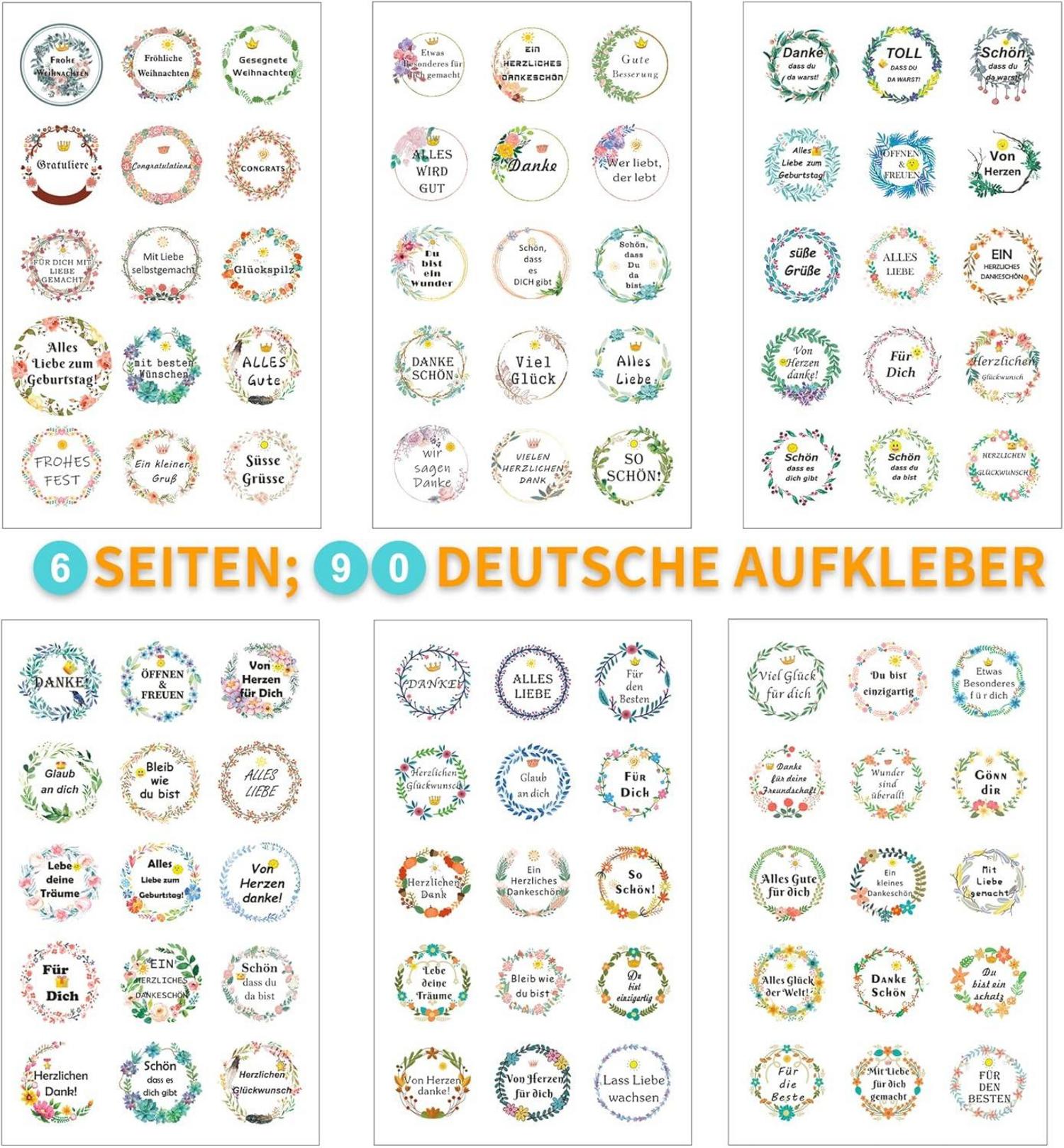 Papiertüten Geschenktüten Candy Tüten Aufkleber Muster