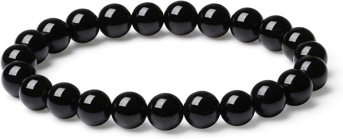 Kristall Armband Natürliche Obsidian Perlenarmband XIANNVXI