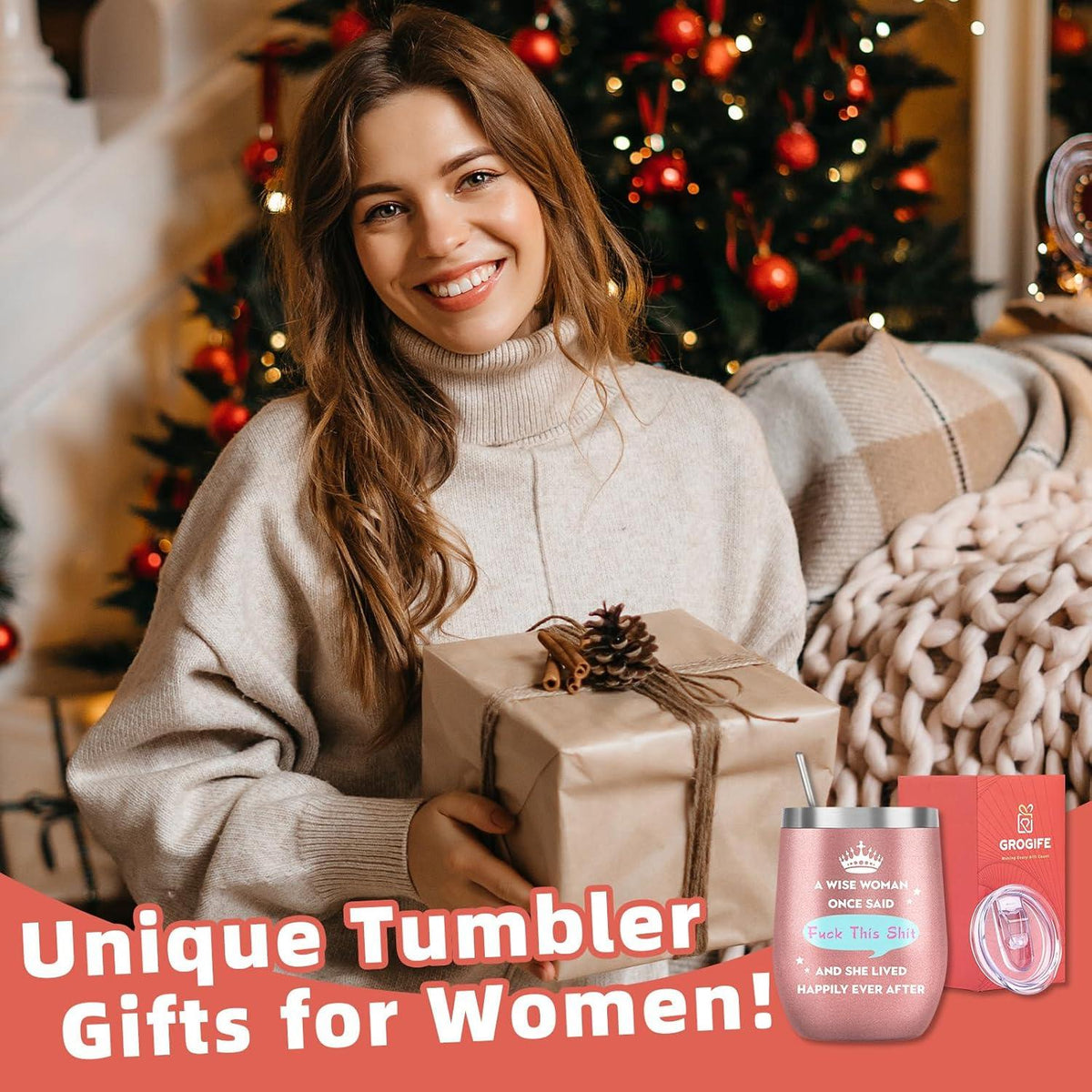 Becher A Wise Woman Once Said Geschenk für Frauen 350 ml