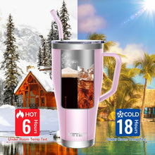 Thermobecher mit Strohhalm 850ml, Edelstahl