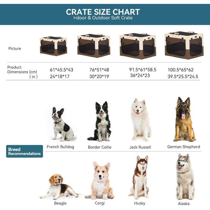 Tragbarer Hundekäfig mit Matte – Komfortable Transportbox für Hunde