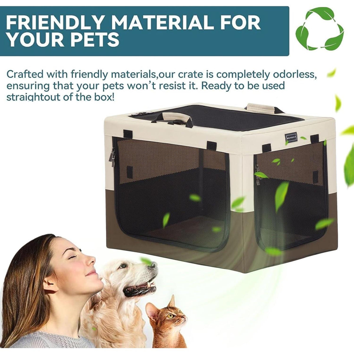 Tragbarer Hundekäfig mit Matte – Komfortable Transportbox für Hunde