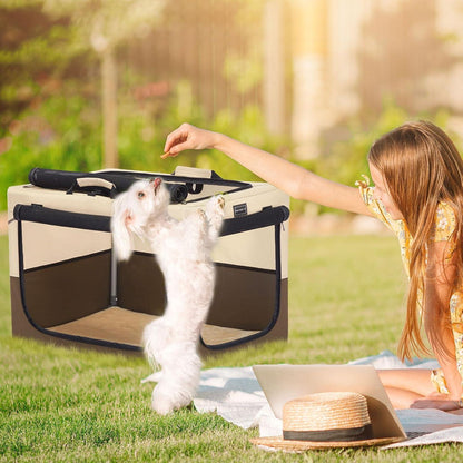 Tragbarer Hundekäfig mit Matte – Komfortable Transportbox für Hunde