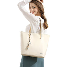 Pomelo Best Damen Handtasche PU Leder Groß mit Streifen