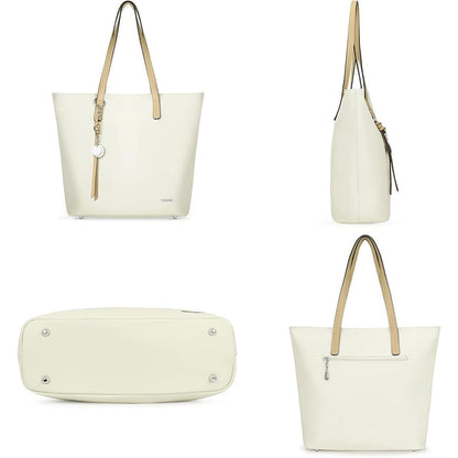 Pomelo Best Damen Handtasche Groß mit Streifen in Lederoptik