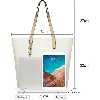 Pomelo Best Damen Handtasche Groß mit Streifen in Lederoptik