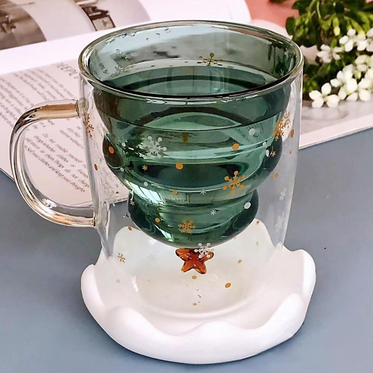 Weihnachtstasse Doppelwandige Gläser Teegläser Trinkgläserlustige Geschenke