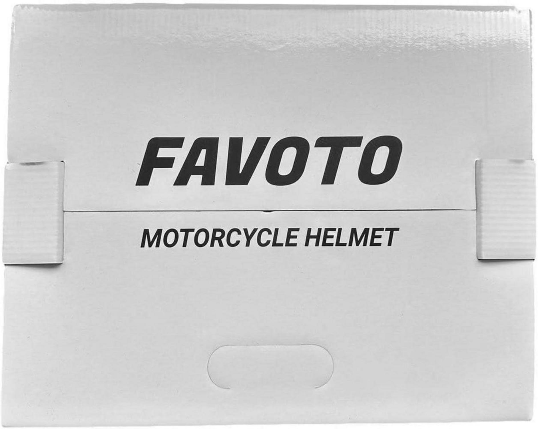 Favoto Motorradhelm Integralhelm für Erwachsene ECE Zertifiziert Atmungsaktiv M Grau
