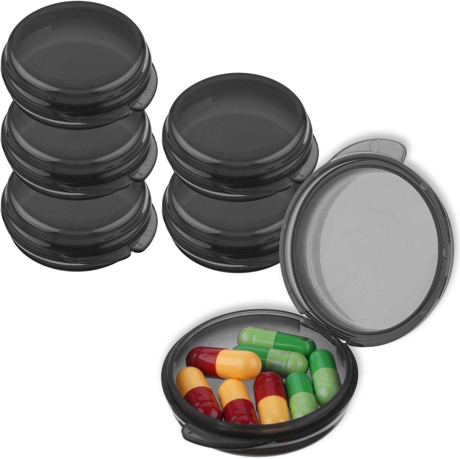 Mini Pillendose 5er Pack Organizer Box tragbarer Vitaminhalter