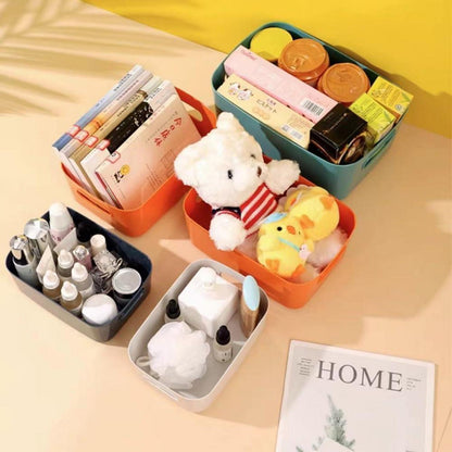 Aufbewahrungsboxen 6er Set mit Griffen, Kunststoff, 25x16.5x10cm