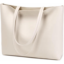 MEEGIRL Damen PU Leder Handtasche mit Reißverschluss