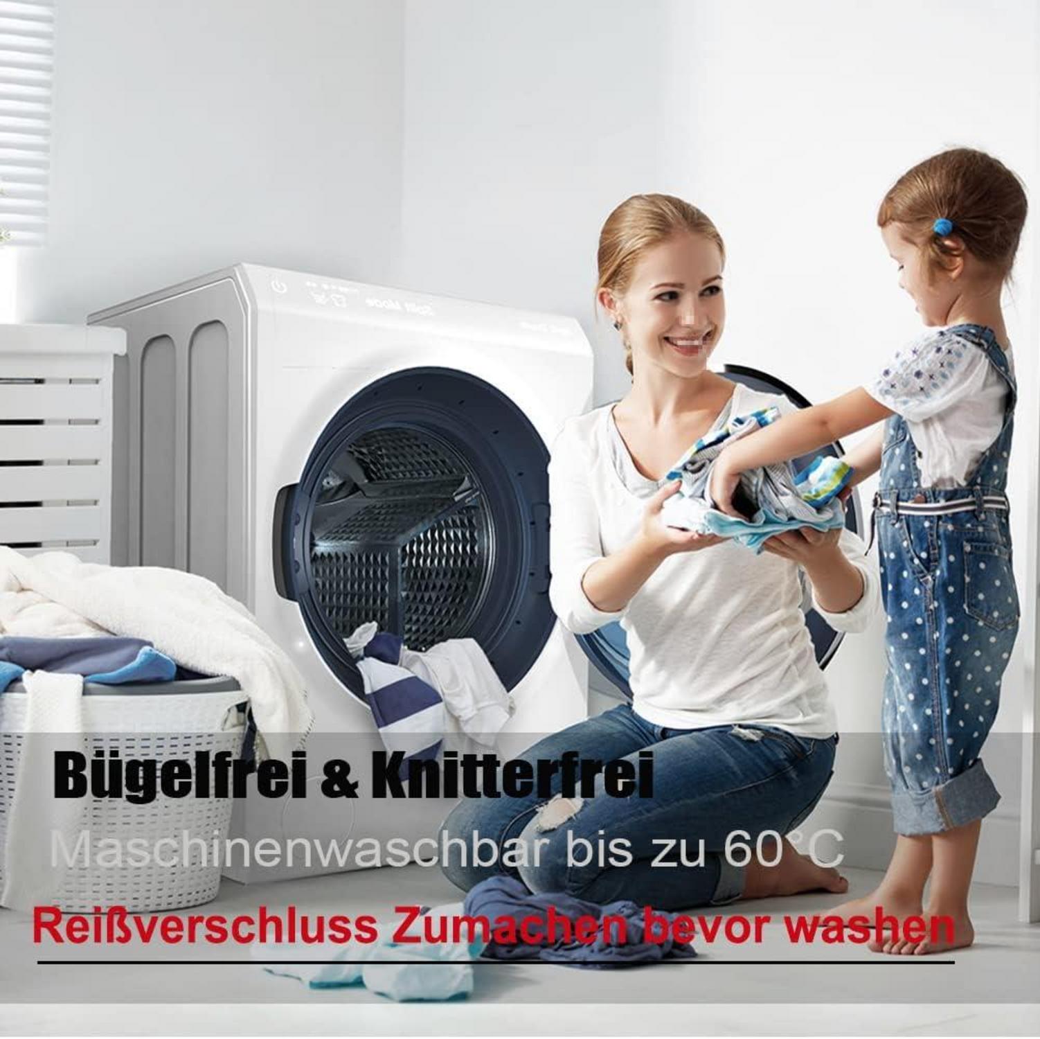 Bettwäsche Anthrazit 135x200 Sets Mikrofaser Reißverschluss 1