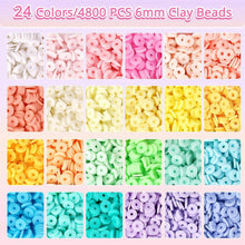 Perlen Set 6mm Heishi Perlen mit Buchstabenperlen Clay
