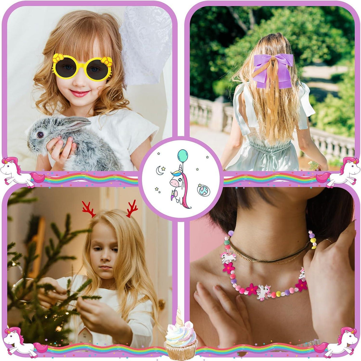 Weihnachts Adventskalender 2024 Mädchen Schmuck Spielzeug Haar-Accessoires
