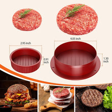 4 in 1 Burgerpresse Hamburgerpresse Set mit Wachspapier