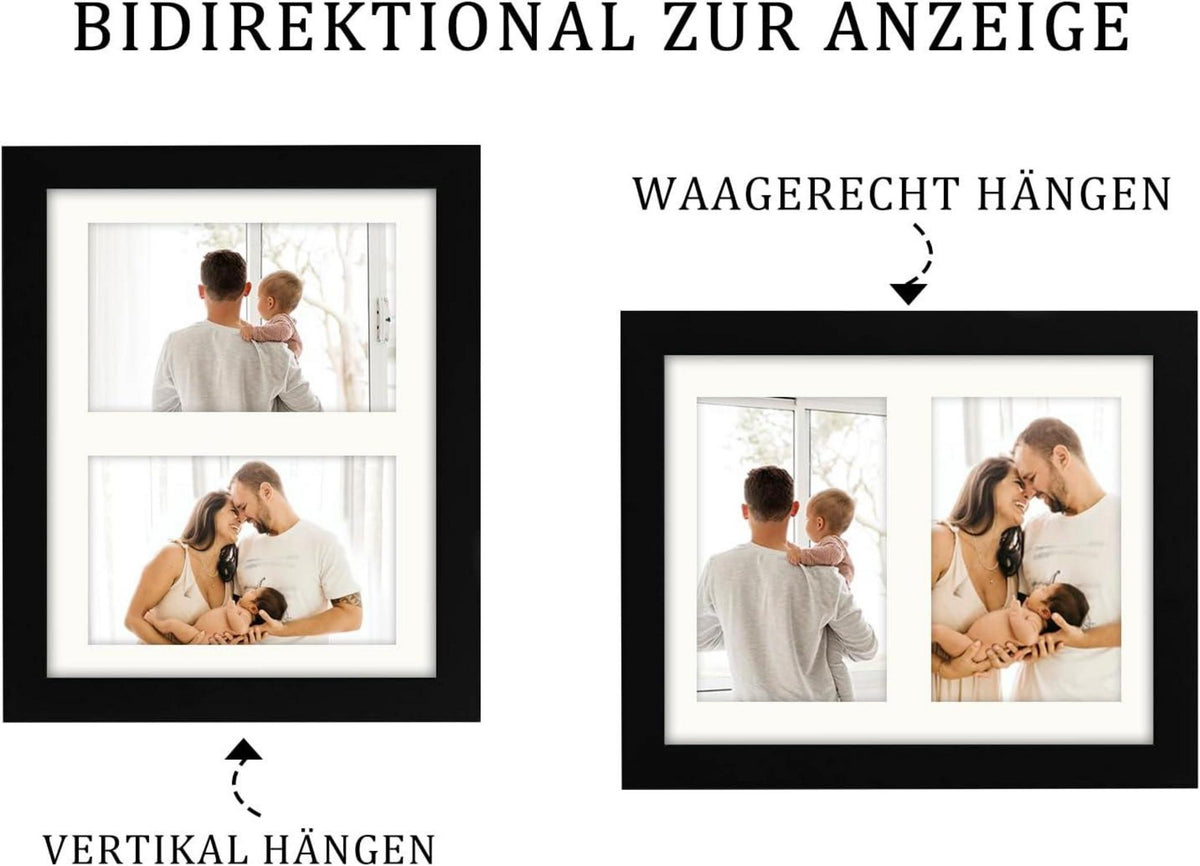 Bilderrahmen für 20x25 cm Foto Doppelter 10x15 Rahmen