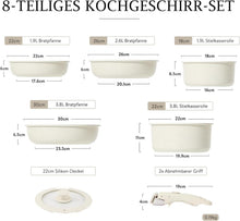 CAROTE 8-Teiliges Topf- und Pfannenset