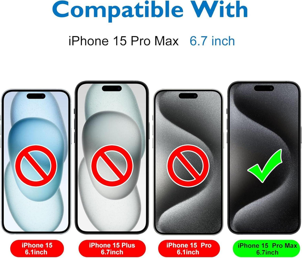 Mothca Matt Panzer Schutz Glas iPhone 15 Pro Max 6,7 Zoll